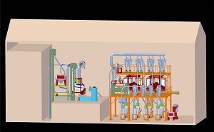 Planta de Molienda de Marina de Trigo 40T 